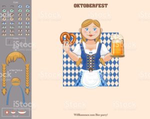 Oktoberfest poster (waitress) 2