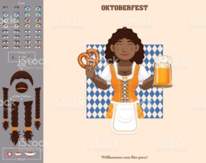 Oktoberfest poster (waitress) 3