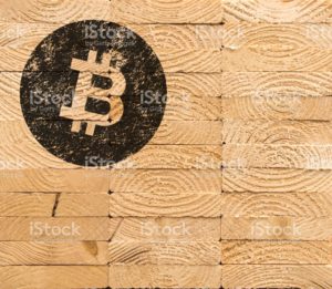 Cryptocurrency concept (stamp on the plank)3